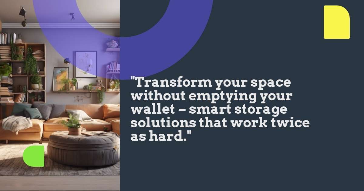 Budget-friendly space-saving storage solutions featuring multi-functional furniture and vertical storage options for small homes