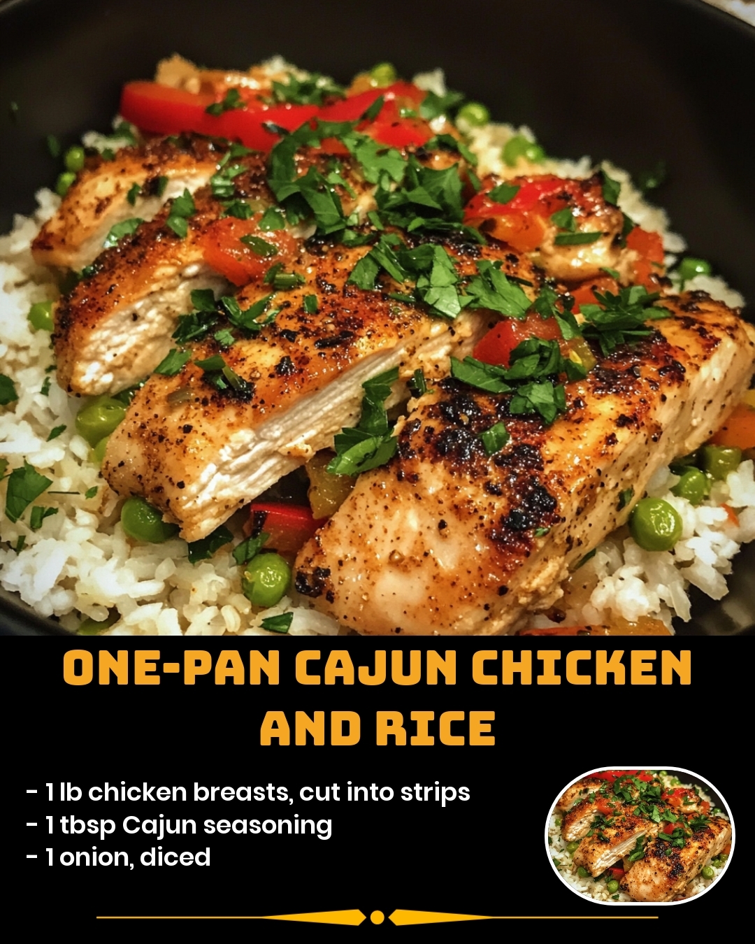 One-Pan Cajun Chicken and Rice
