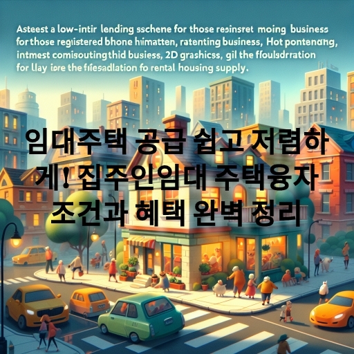 임대주택 주택융자