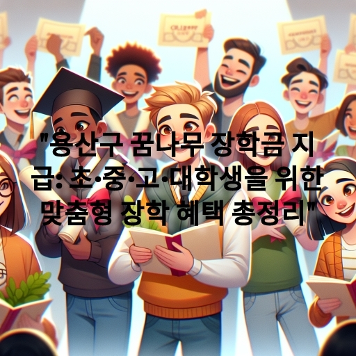 용산구 꿈나무 장학금 지급