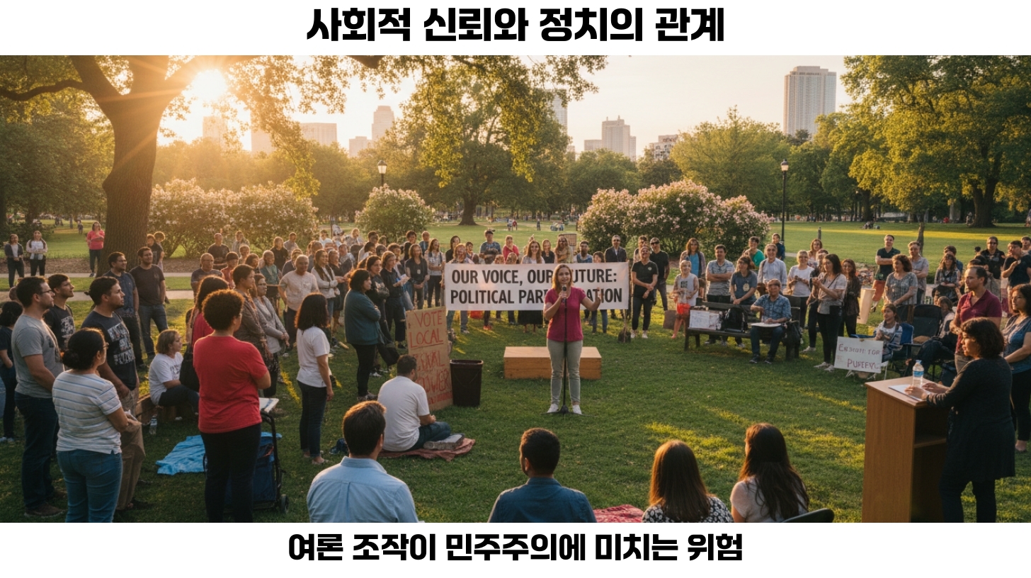 한동훈의 TV 토론, 여론 조작과 정치적 파장의 사회적 영향 분석 5 종합 및 의견