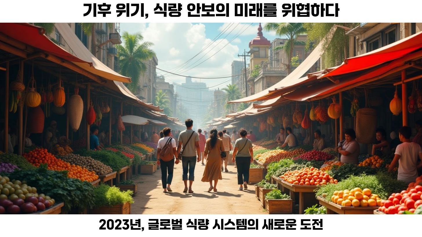 기후 위기가 식량 안보에 미치는 영향 분석