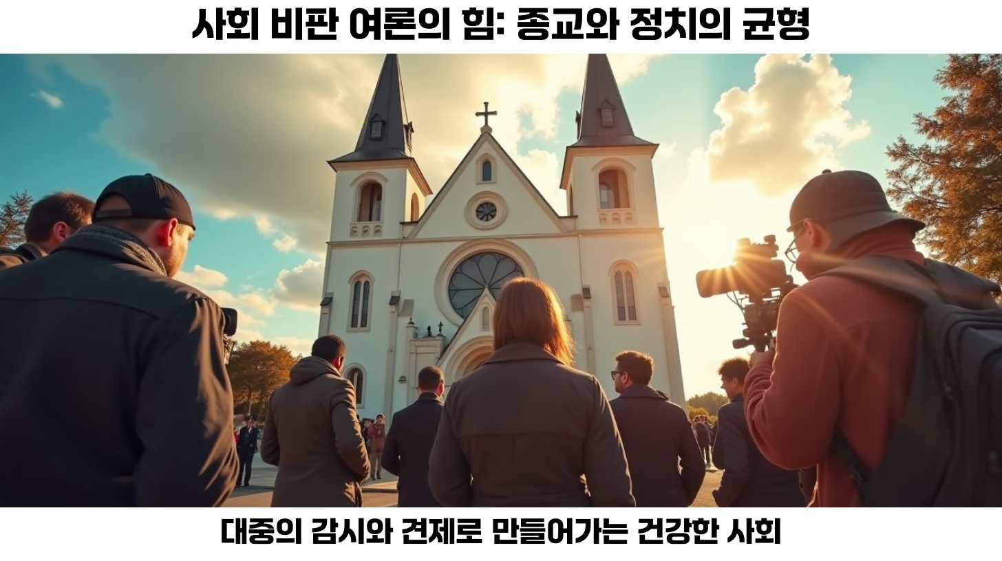 통일교의 정치 스캔들: 종교 권력 관계와 법적 책임의 진실 5 종교와 정치의 건강한 관계