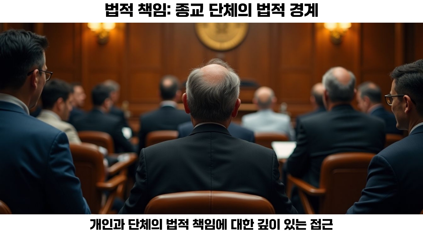 통일교의 정치 스캔들: 종교 권력 관계와 법적 책임의 진실 4 법적 책임에 관한 논의