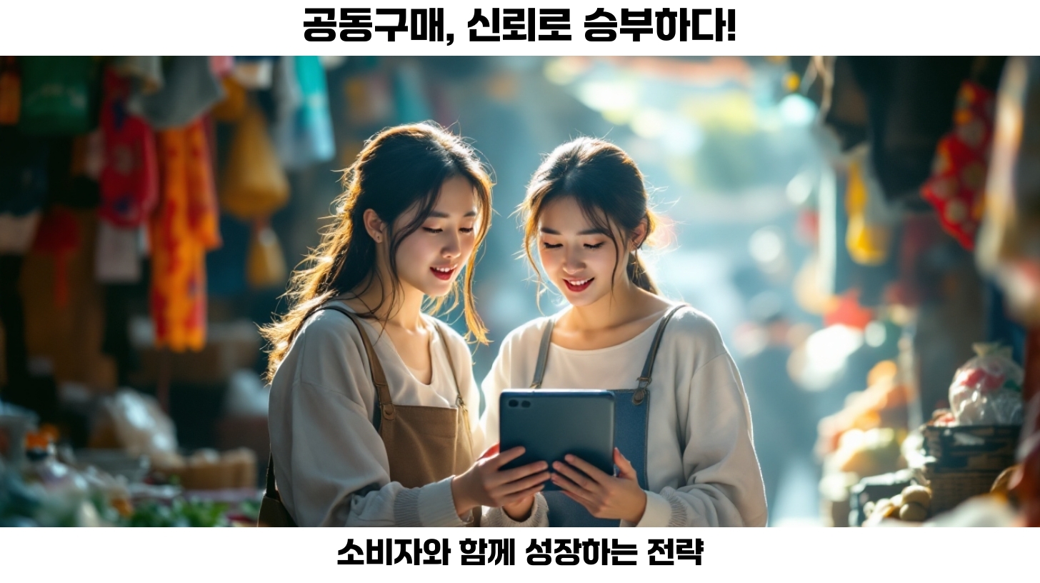 신뢰를 얻는 공동구매 전략