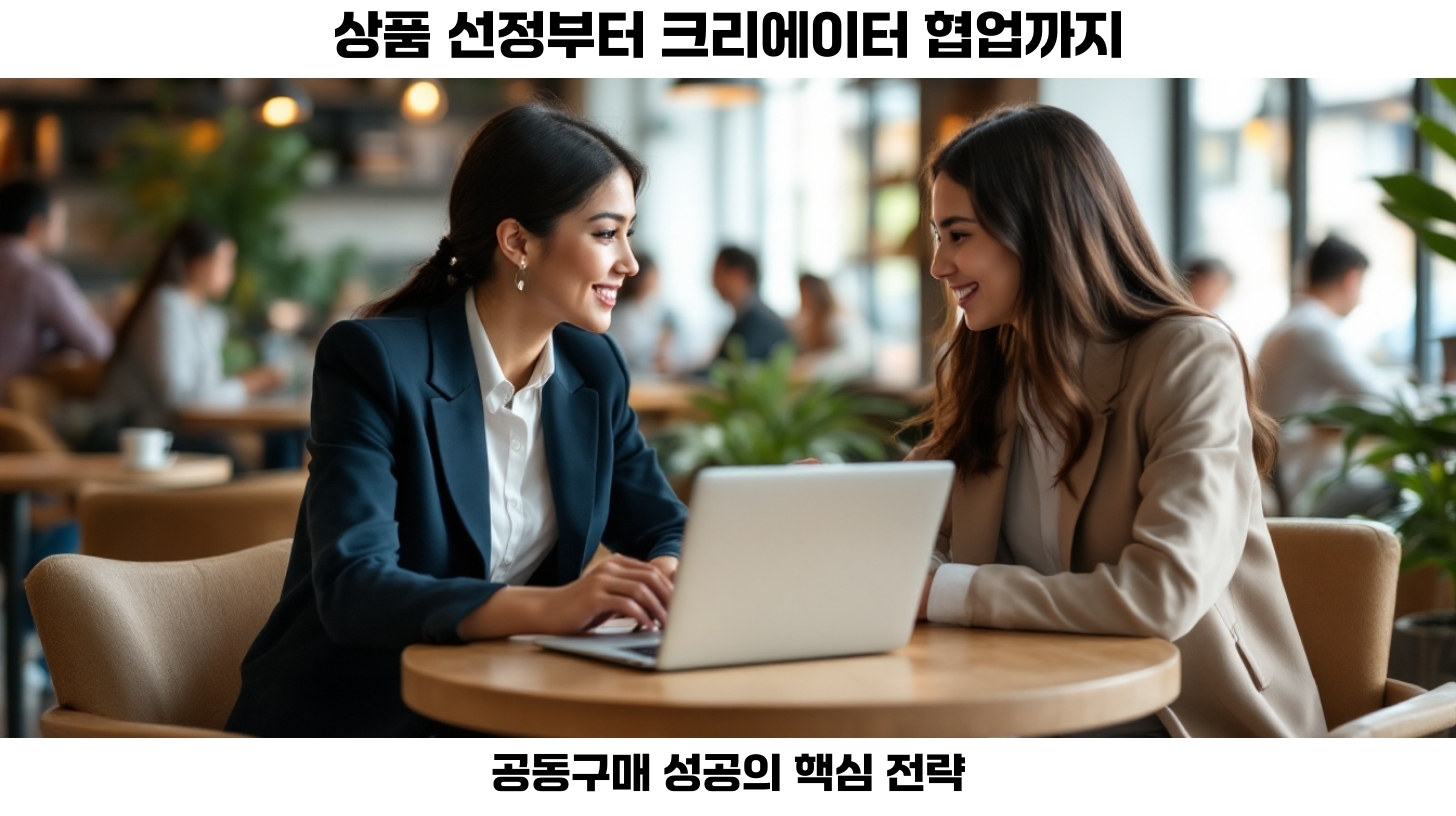 크리에이터와의 협업은 공동구매의 성공에 큰 영향을 미칩니다.