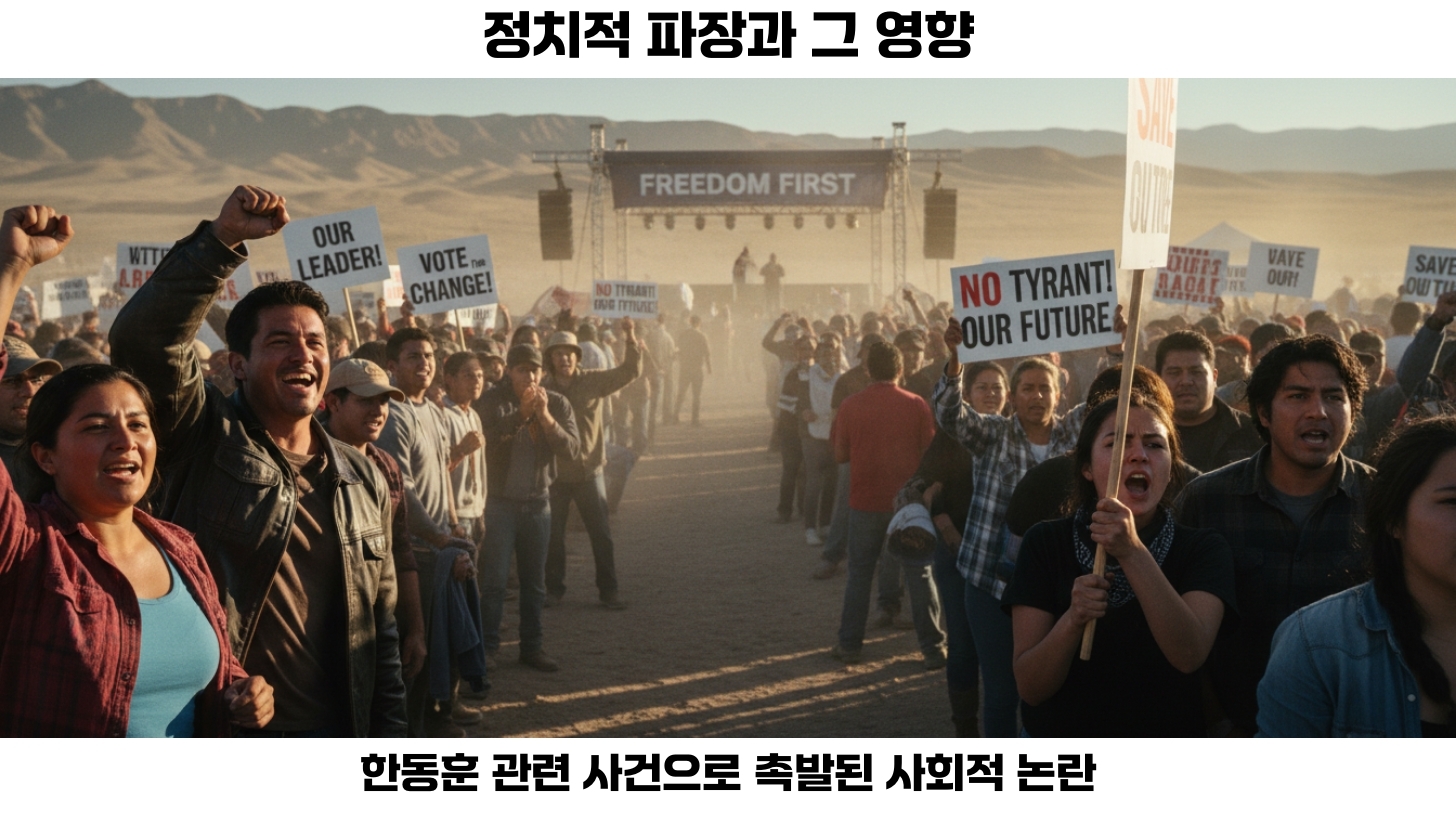 한동훈의 TV 토론, 여론 조작과 정치적 파장의 사회적 영향 분석 4 정치적 파장이 사회에 미치는 영향