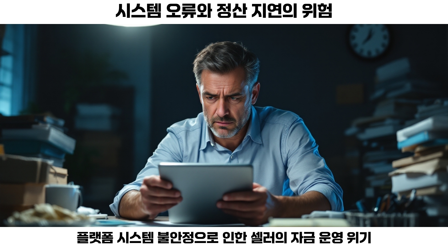 후정산 구조로 인한 자금 유동성 문제도 무시할 수 없습니다. 후정산 방식은 판매 후 일정 기간 후에 대금이 지급되기 때문에 셀러들은 운영 자금의 유동성에 어려움을 겪을 수 있습니다.