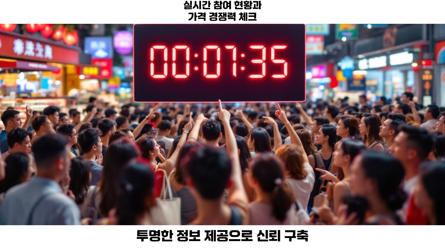 공동구매 중개 플랫폼 구축 필수 기능 10가지 알아보기 4 세번째, 참여 현황 기능은 소비자들에게 구매 활성화를 실시간으로 알리는 데 유용하다.