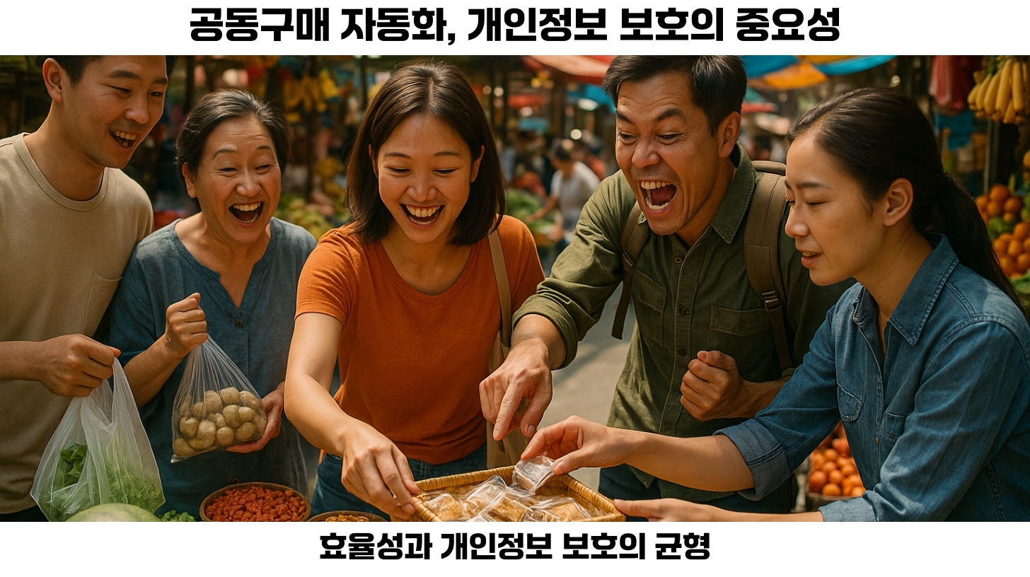 #공동구매 #자동화 #개인정보보호법 #법적준수 #소비자권리 #데이터보호 #GDPR #CCPA