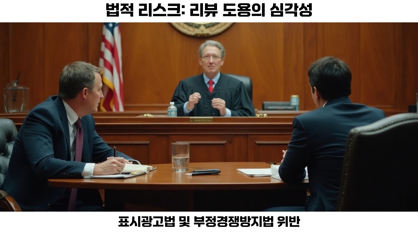 두번째, 가짜 리뷰 작성은 더욱 심각한 법적 처벌의 대상이 됩니다.