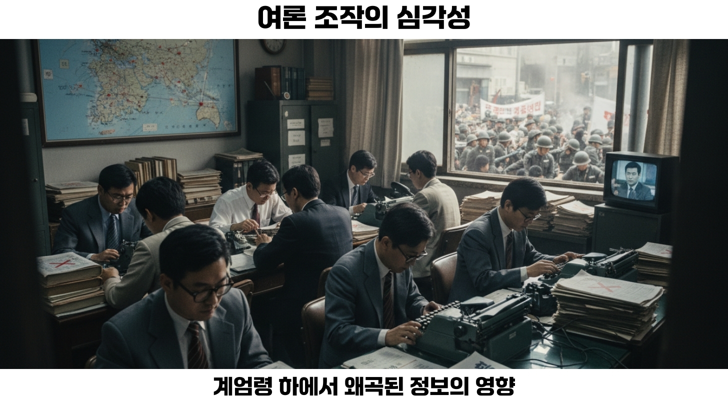 여론 조작의 수단: 계엄령 아래에서의 정보 통제