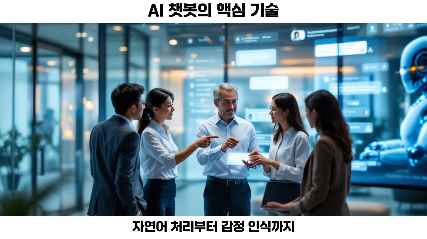 고객 응대의 미래: AI 챗봇을 통한 자동화의 범위와 가능성 3 챗봇이 반복적이고 간단한 고객 문의를 신속하게 처리하는 장면.