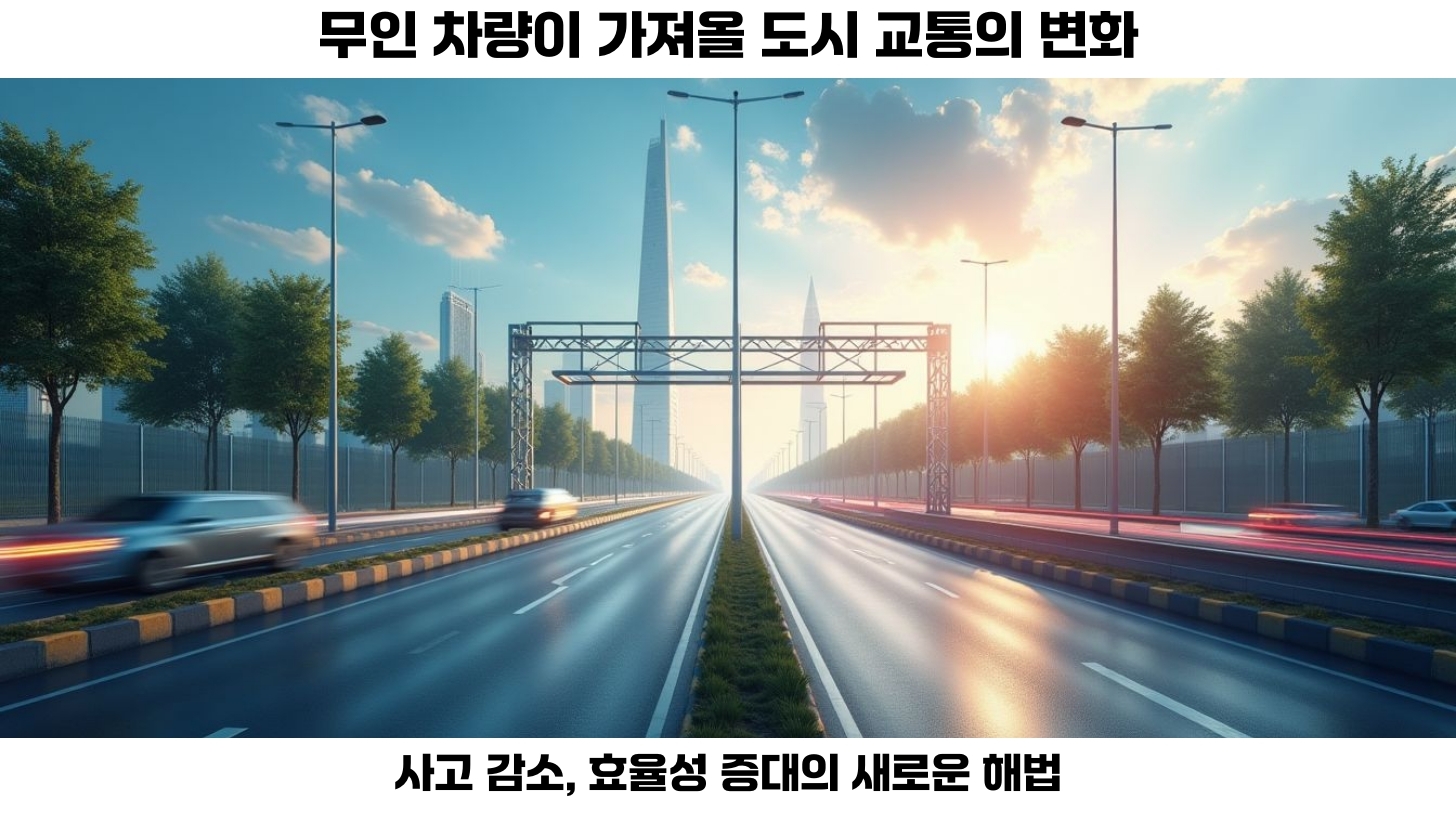 자율주행 기술의 미래: 라이다 센서와 무인 차량이 도심 운행을 혁신하다 4 무인 차량의 도입과 도심 운행의 새로운 패러다임