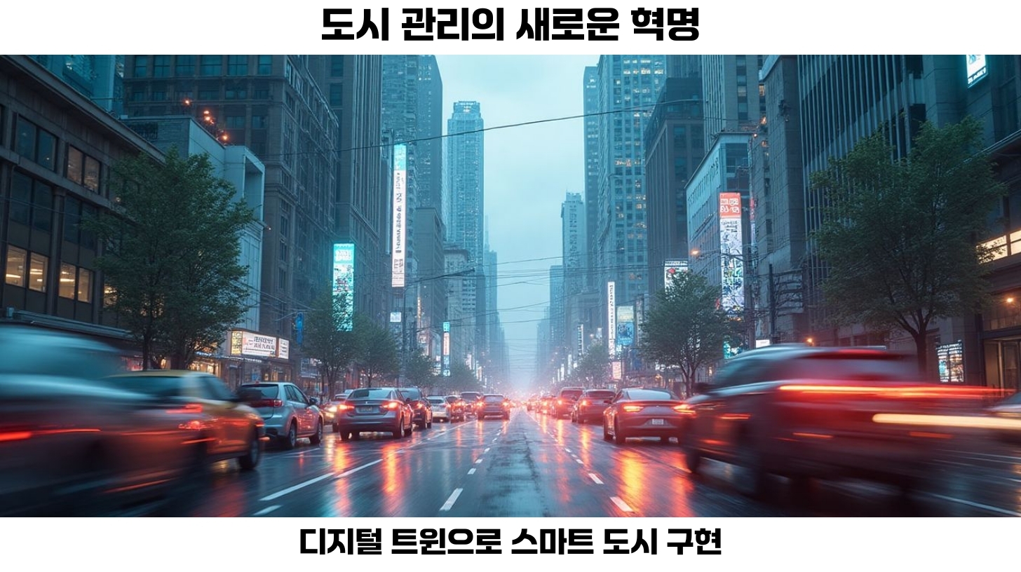 도시 관리에 디지털 트윈을 적용하는 방법