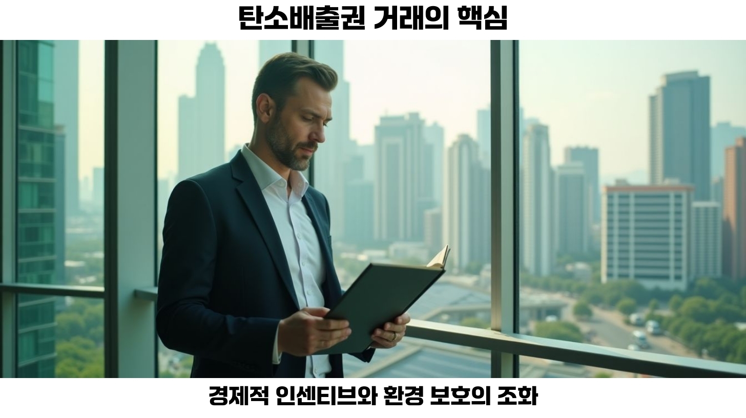 탄소배출권 거래의 원리와 이점