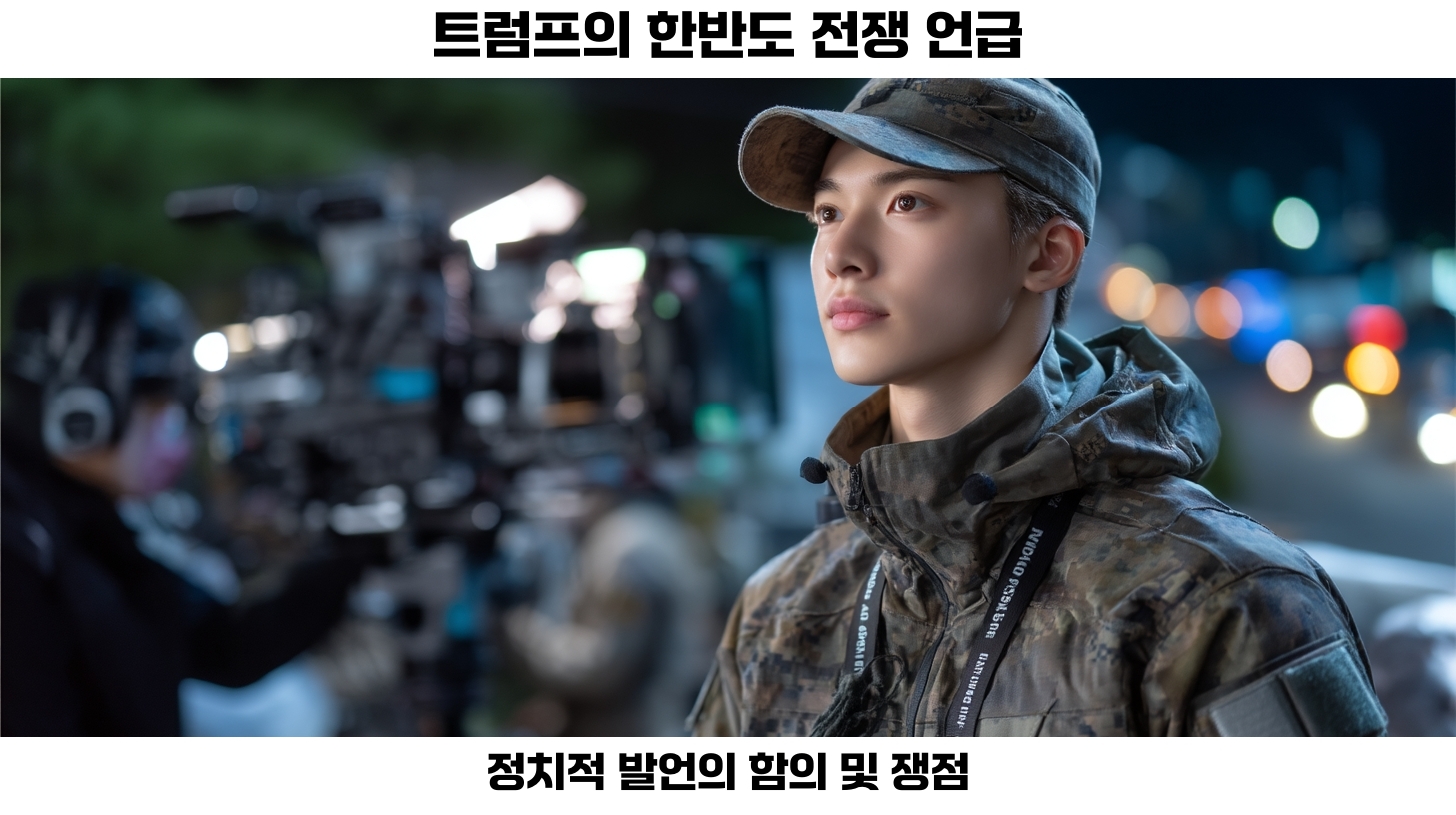 트럼프의 최근 연설 내용과 한반도 긴장 완화