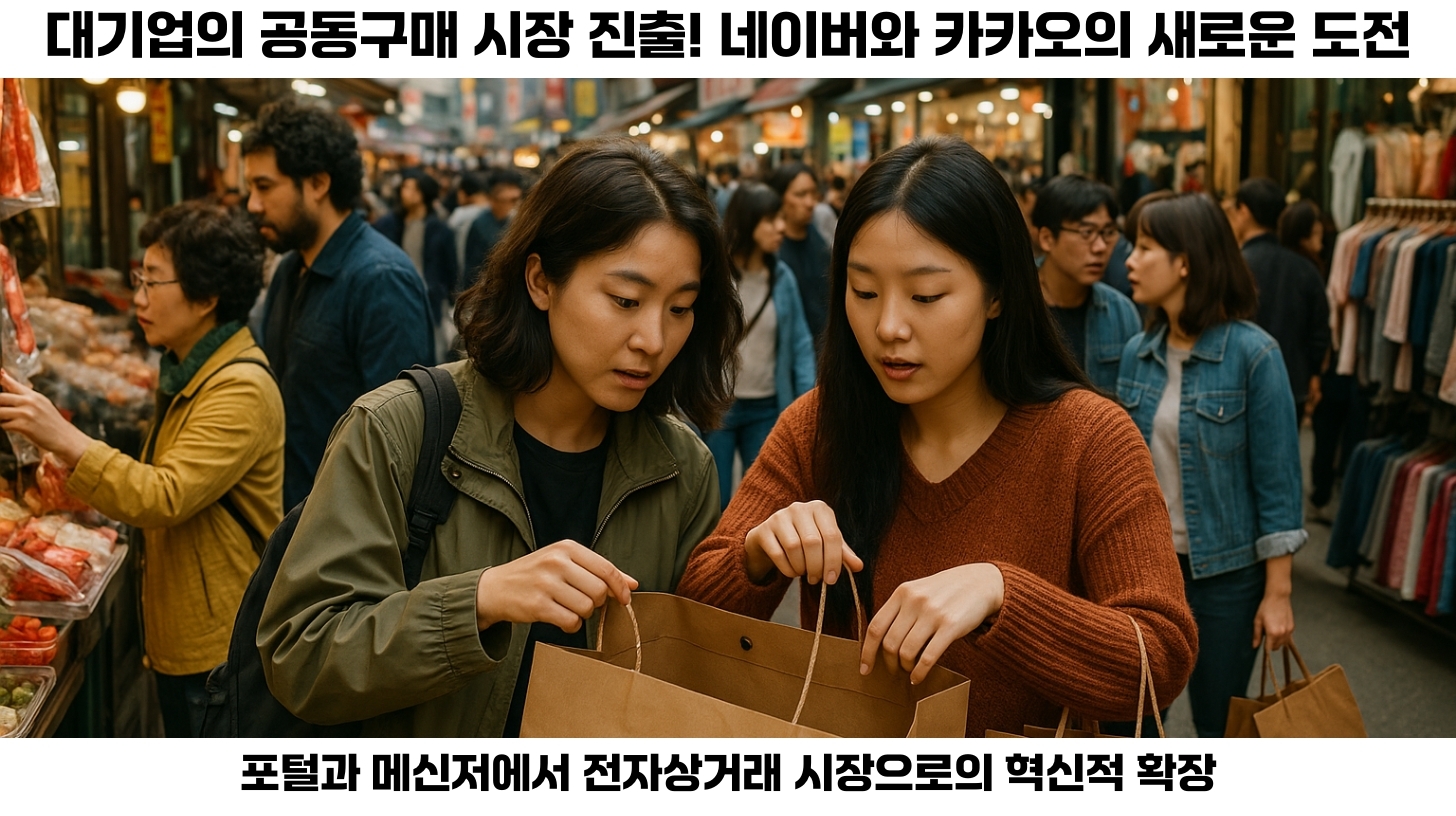 대기업의 공동구매 시장 진입: 네이버와 카카오의 전략과 전망 2 #대기업 #공동구매 #네이버 #카카오 #전자상거래 #라이브커머스 #톡딜 #소비자경험 #머니2.0 #트렌드