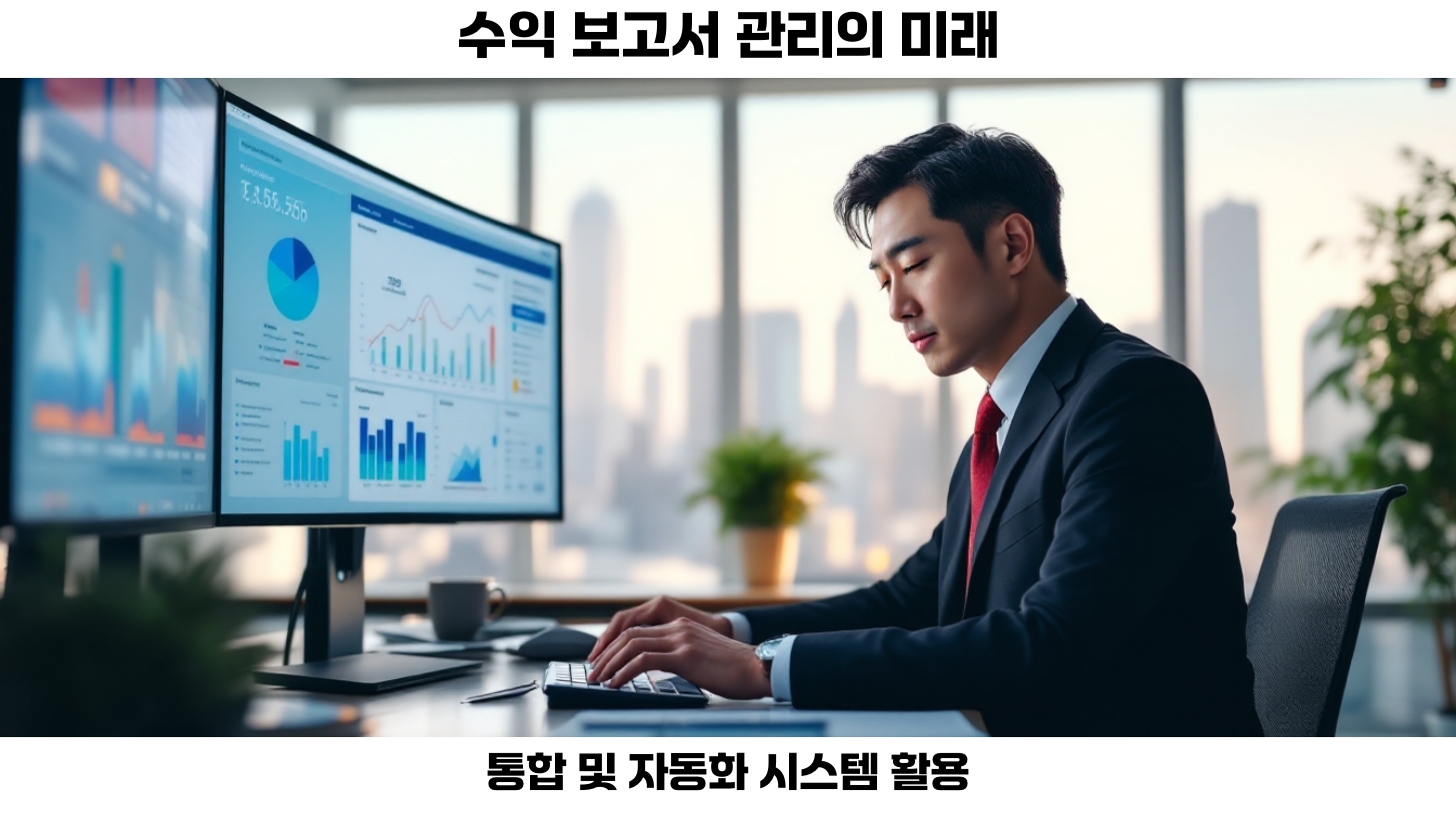 수익 보고서는 어떤 형식으로 관리해야 할까? 효과적인 관리 방안 소개 5 이러한 형식을 기반으로 회사의 규모와 필요에 맞춰 간단한 엑셀 문서부터 고도화된 ERP 및 BI 시스템 통합까지 다양한 방식으로 발전시키며 수익을 관리하는 것이 일반적입니다.