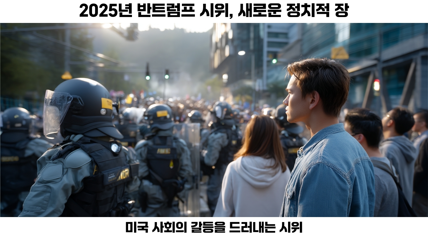 2025년 반트럼프 시위: 경찰 충돌과 사회적 갈등의 현장 2 반트럼프 시위의 배경과 원인 분석