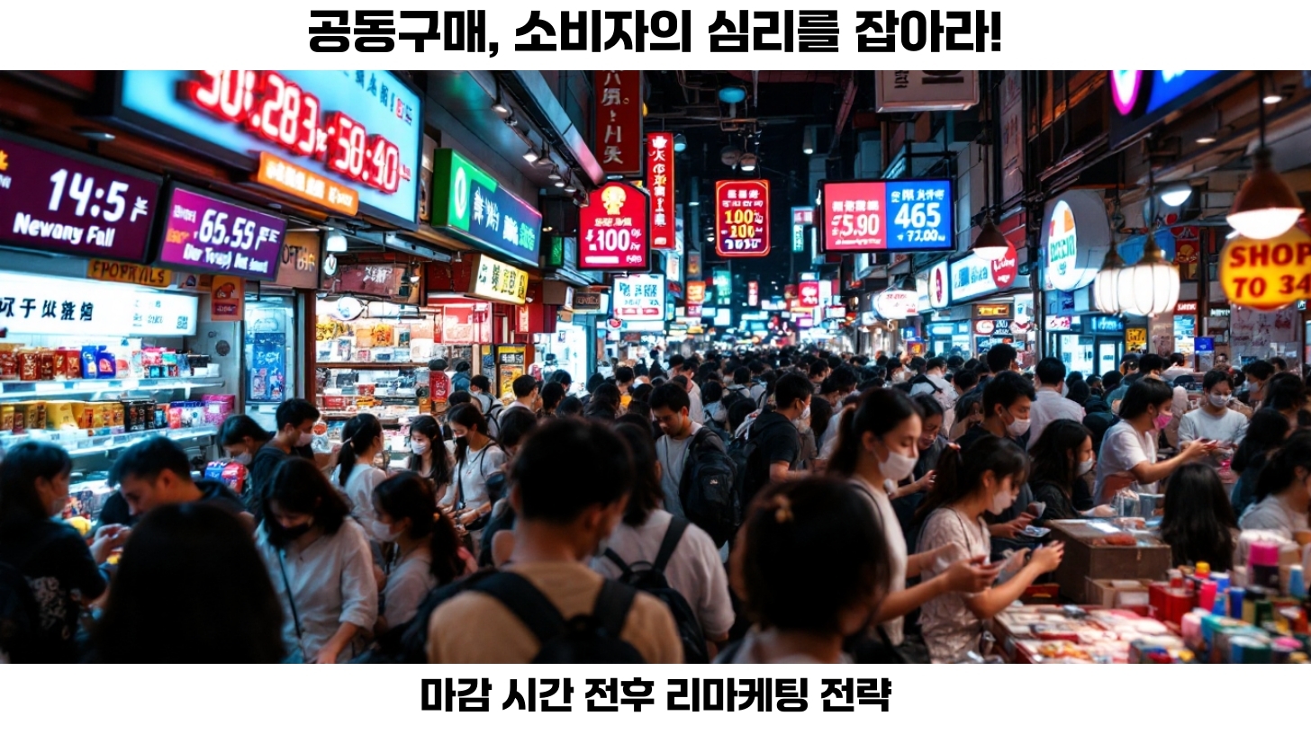 첫번째, 공동구매는 소비자에게 특별한 구매 경험을 제공합니다. 특히 마감 시간 전후로는 소비자의 긴급성과 희소성이 극대화되어, 이를 효과적으로 활용한 리마케팅 전략이 필수적입니다. 이러한 전략은 구매 미이행자와 관심 고객을 다시 유입시켜 전환율을 높이는 데 큰 도움이 됩니다. 이 글에서는 공동구매 마감 시간 전후의 리마케팅 전략에 대해 살펴보겠습니다.