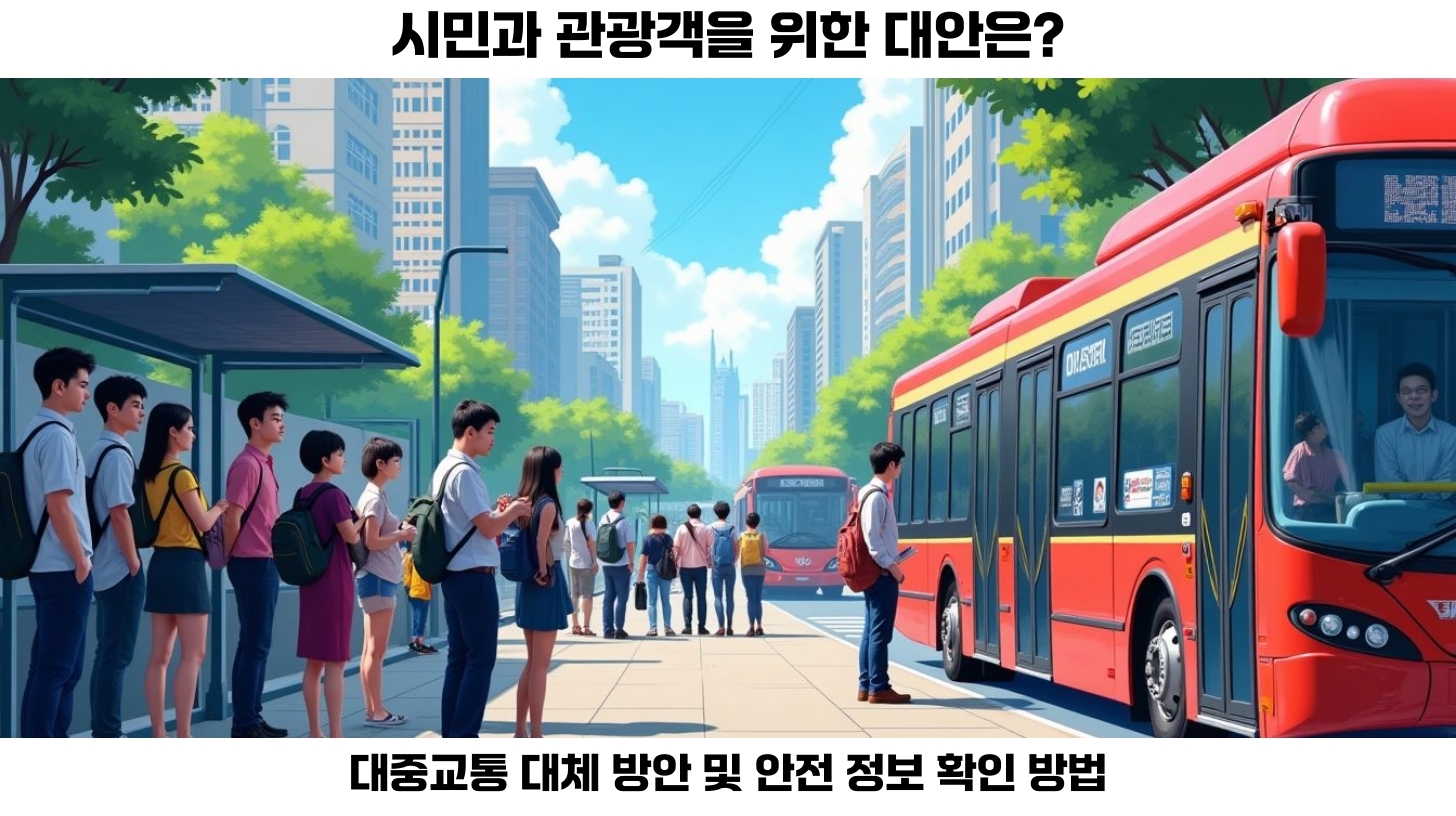 팔당댐 방류로 한강버스 운항 중단, 시민과 관광객의 불편 증가 4 한강버스 운항 제한으로 인한 대체 교통 수단
