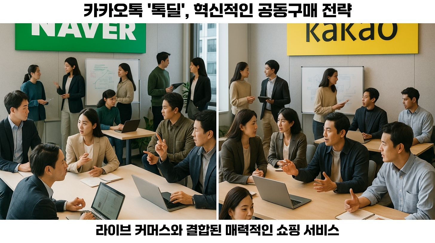 대기업의 공동구매 시장 진입: 네이버와 카카오의 전략과 전망 3 #대기업 #공동구매 #네이버 #카카오 #전자상거래 #라이브커머스 #톡딜 #소비자경험 #머니2.0 #트렌드