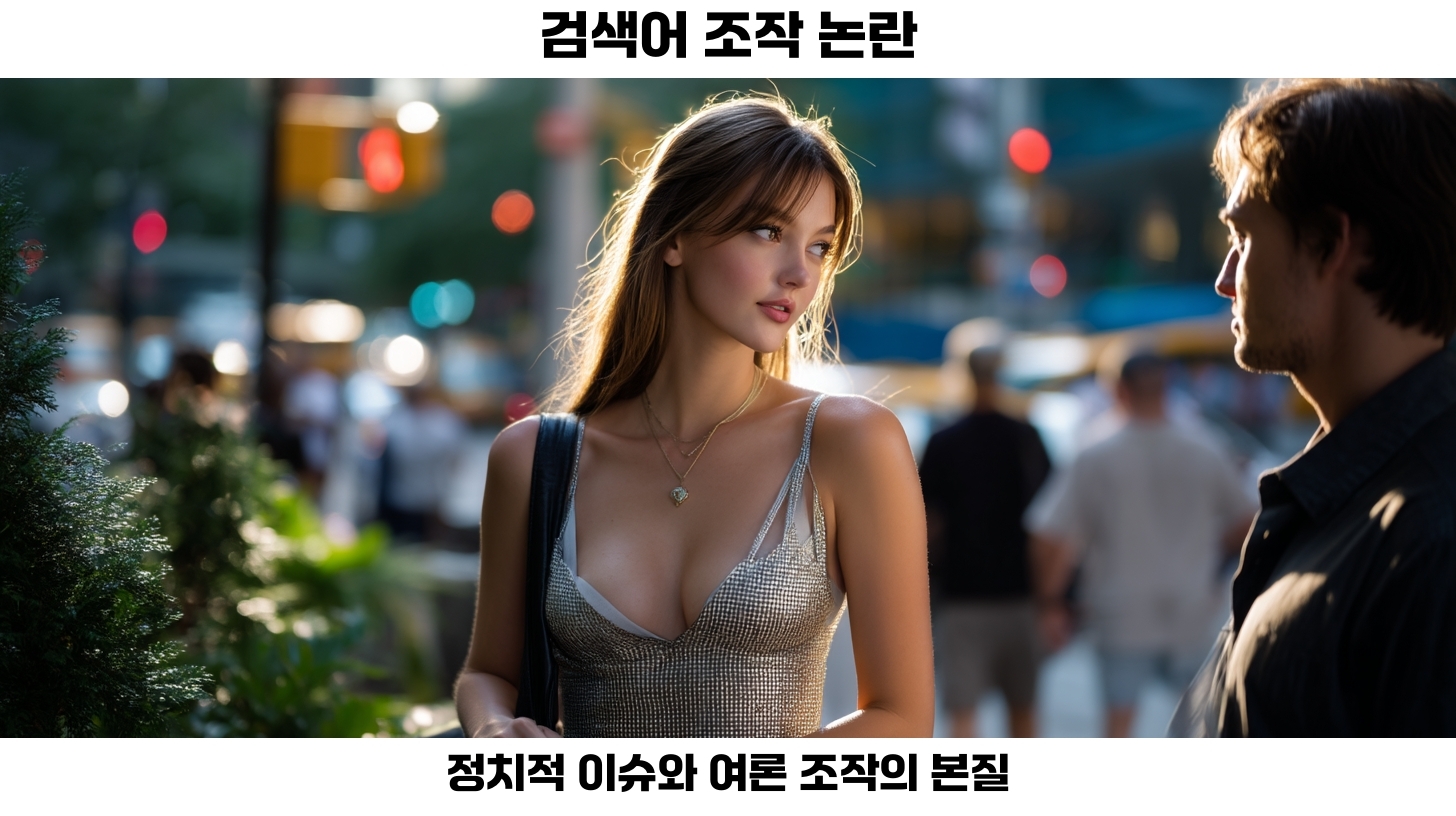 검색어 조작 논란: 정치적 이슈와 여론 조작의 본질 분석 2 검색어 조작 논란의 배경과 역사