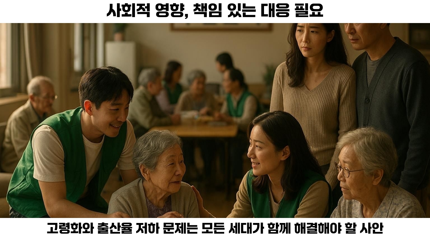 인구 구조 변화: 고령화와 출산율의 사회적 영향 및 정책 대응 전략 5 종합 및 의견