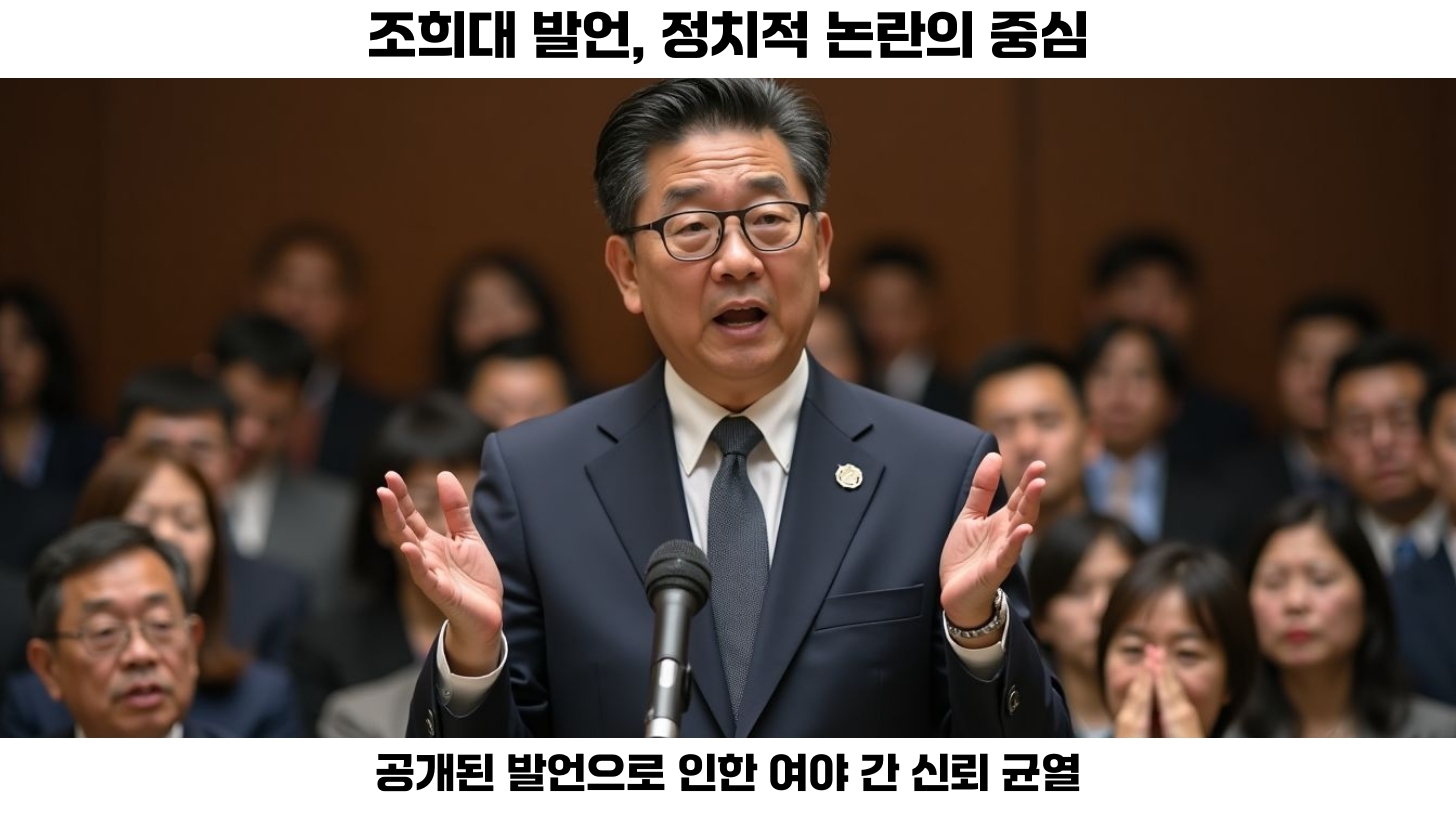 조희대 발언 논란