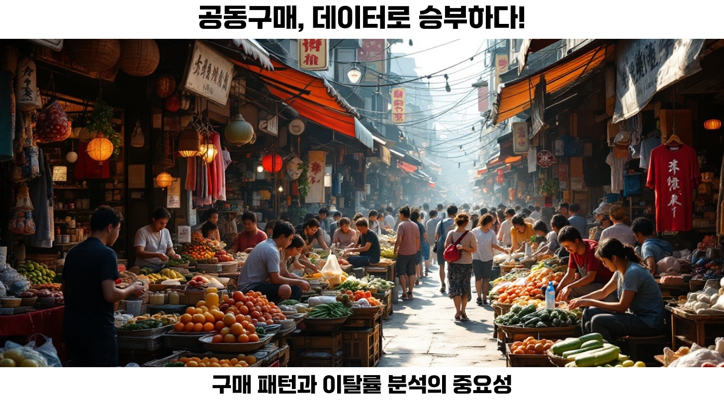 공동구매 참여 데이터 분석: 구매 패턴과 이탈률 활용법 2 첫번째, 공동구매는 소비자와 판매자 간의 효율적인 거래 방식 중 하나로, 최근 빠르게 성장하고 있습니다.