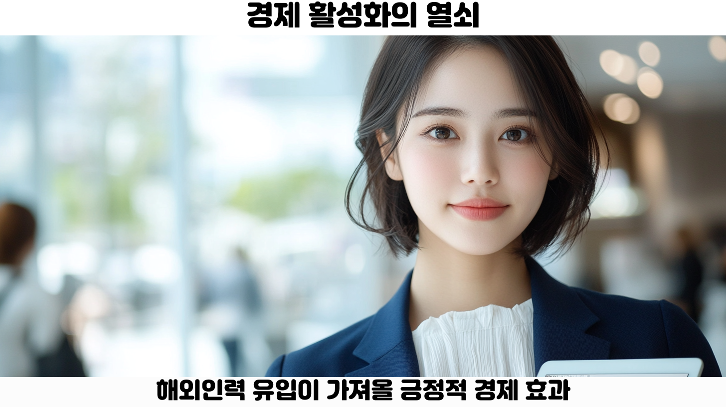 해외인력 유입로: 글로벌 인재를 끌어들이는 전략과 전망 4 해외인력 유입의 경제적 효과: 기업과 국가에 미치는 긍정적인 영향