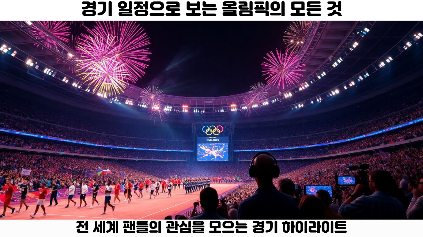 하계 올림픽 경기 일정