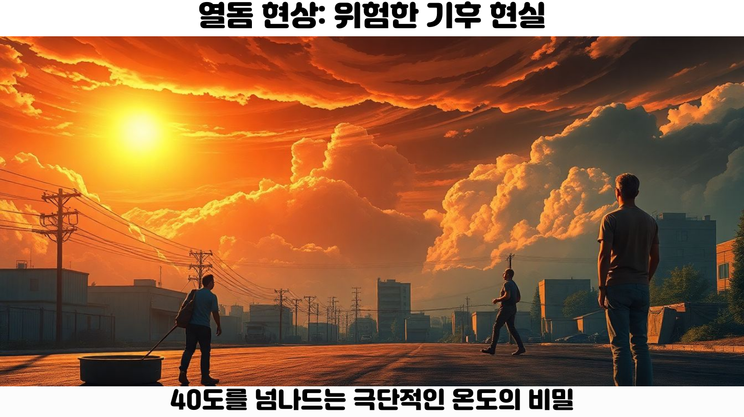 열돔 현상 관련 이미지