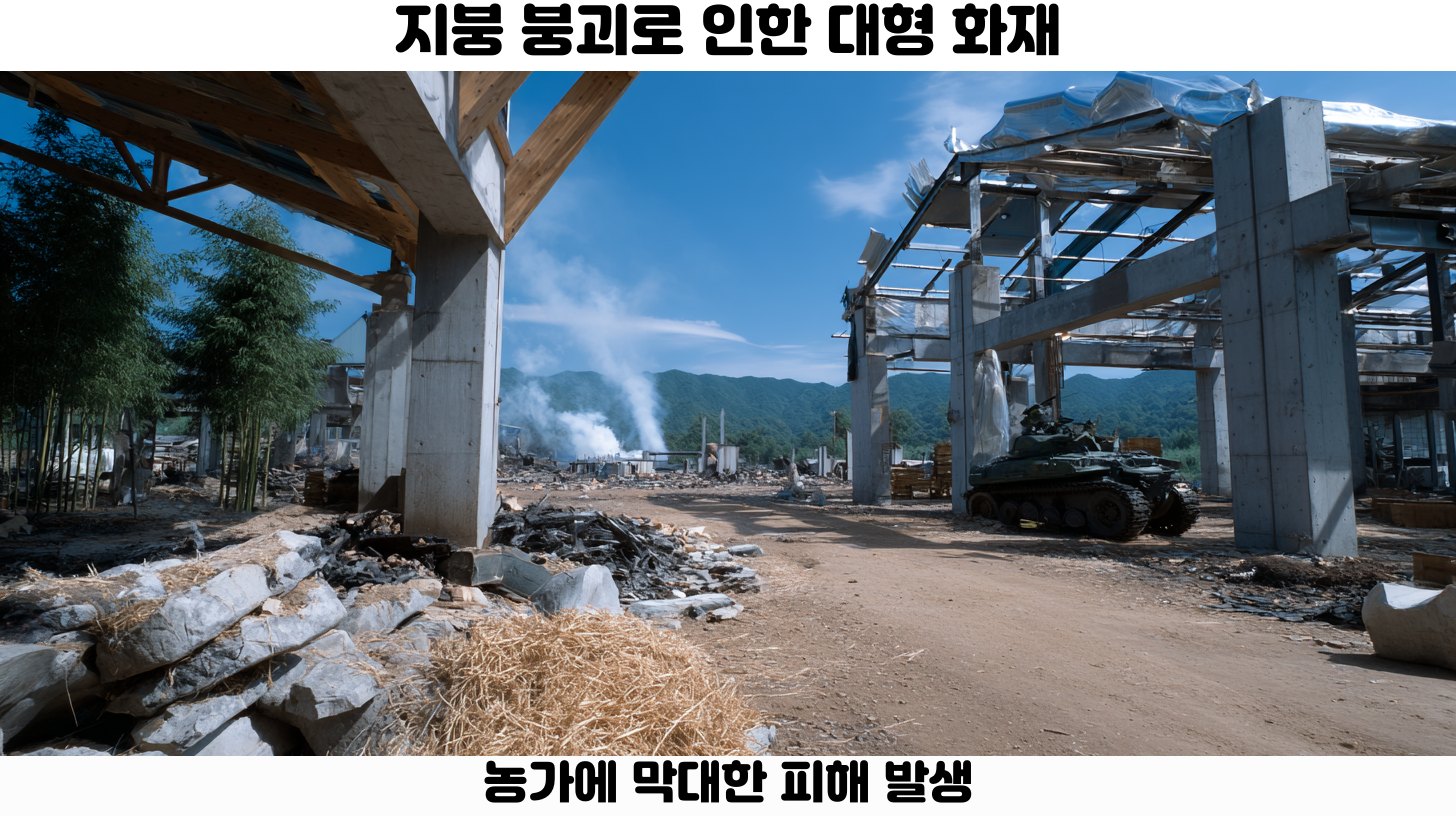 화재 피해 농가와 지역 경제에 미치는 영향