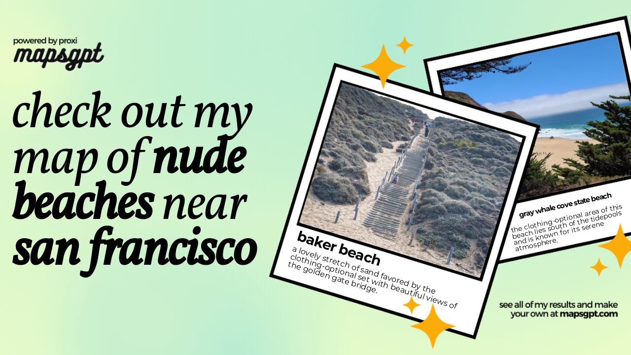 nude beaches near san francisco - Interactive Map!