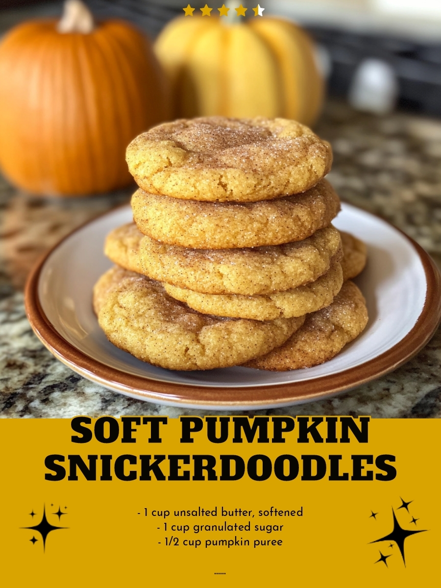 Soft Pumpkin Snickerdoodles