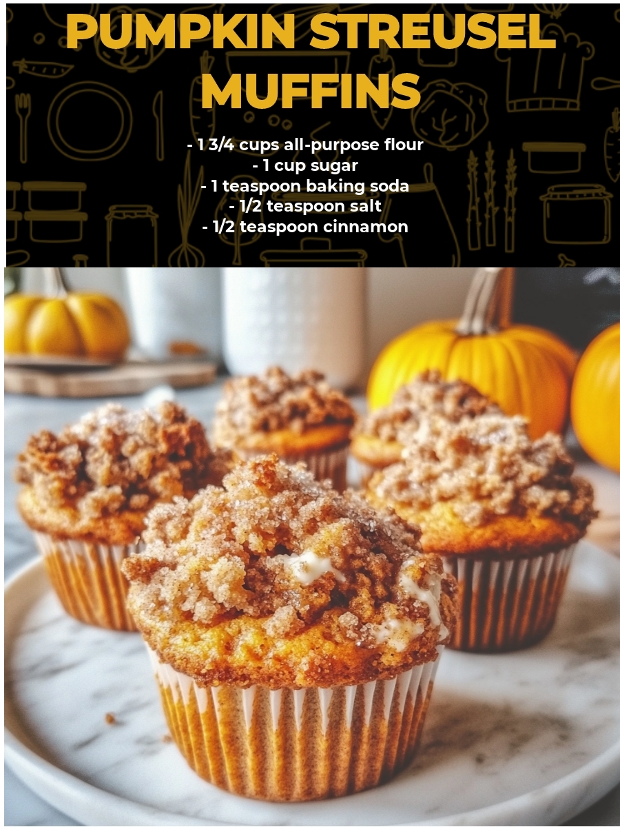 Pumpkin Streusel Muffins