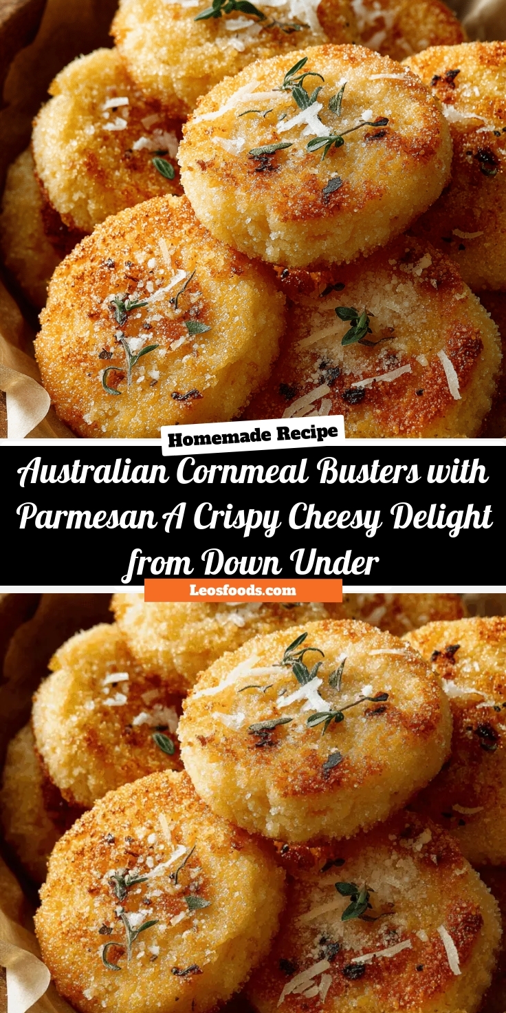 Australian Cornmeal Busters with Parmesan: A Crispy, Cheesy Delight from Down Under