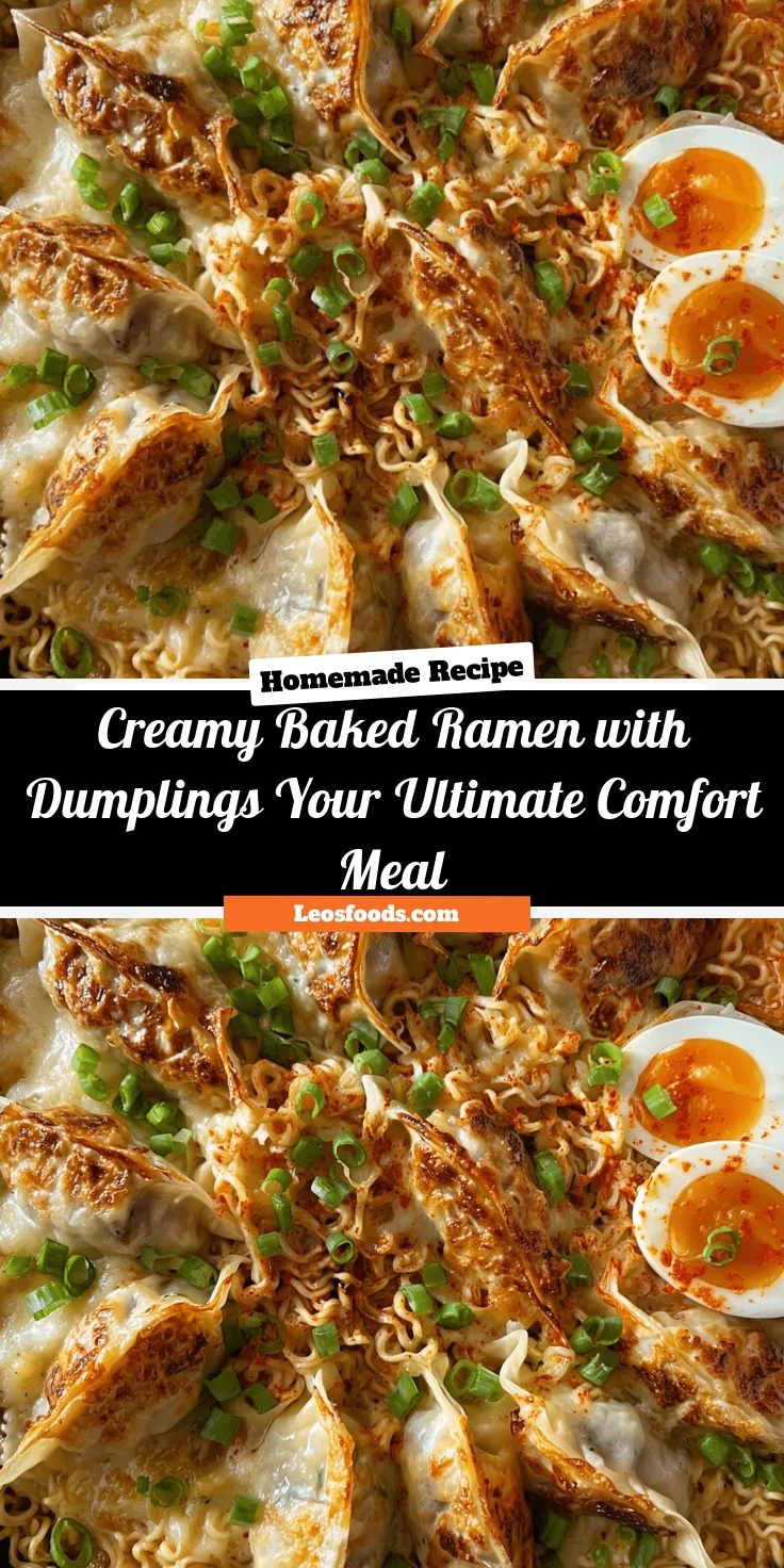 Creamy Baked Ramen with Dumplings – Your Ultimate Comfort Meal