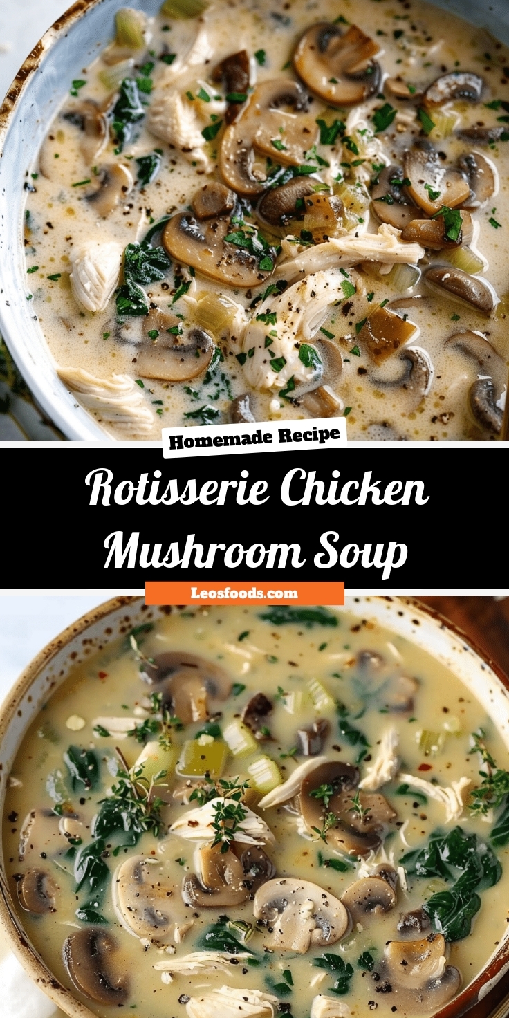 Rotisserie Chicken Mushroom Soup
