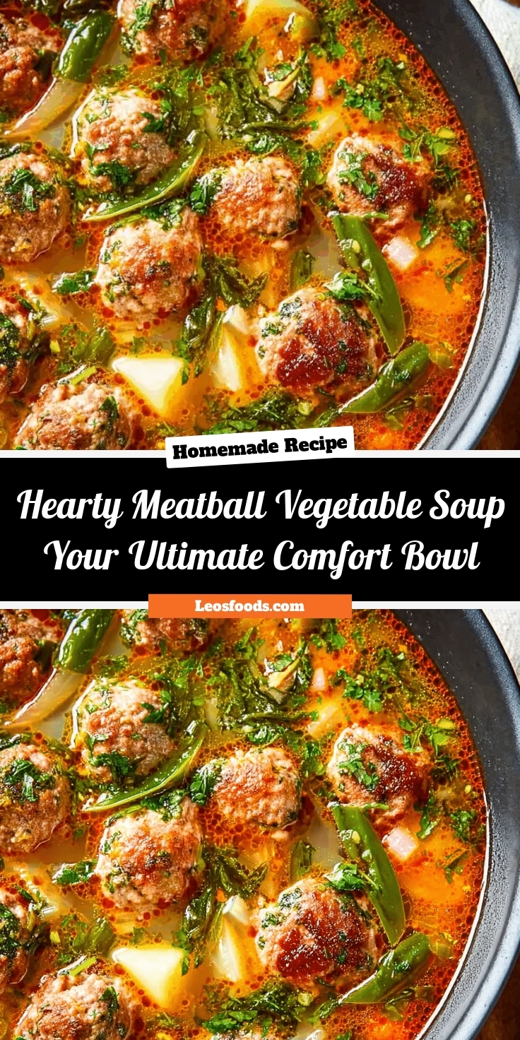 Hearty Meatball & Vegetable Soup: Your Ultimate Comfort Bowl