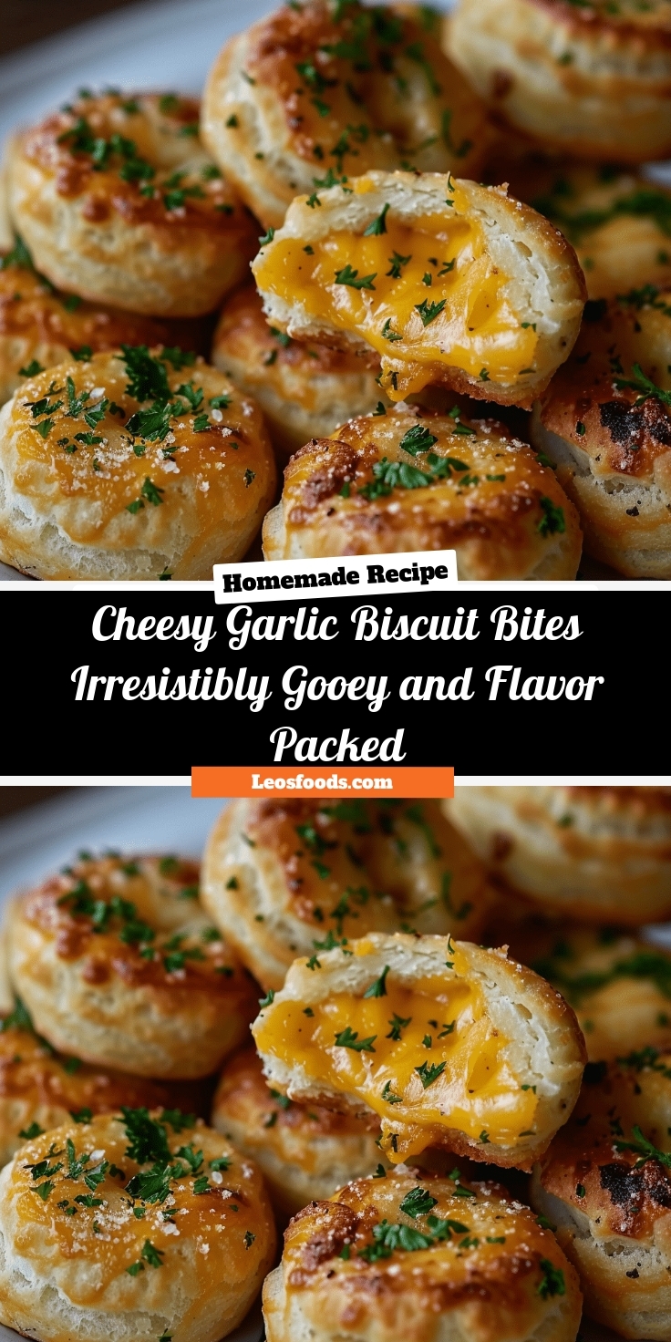 Cheesy Garlic Biscuit Bites: Irresistibly Gooey and Flavor-Packed