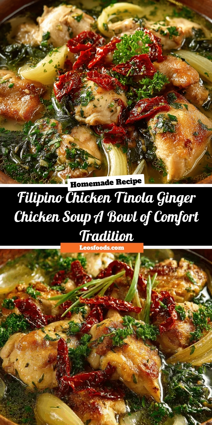 Filipino Chicken Tinola (Ginger Chicken Soup) — A Bowl of Comfort & Tradition