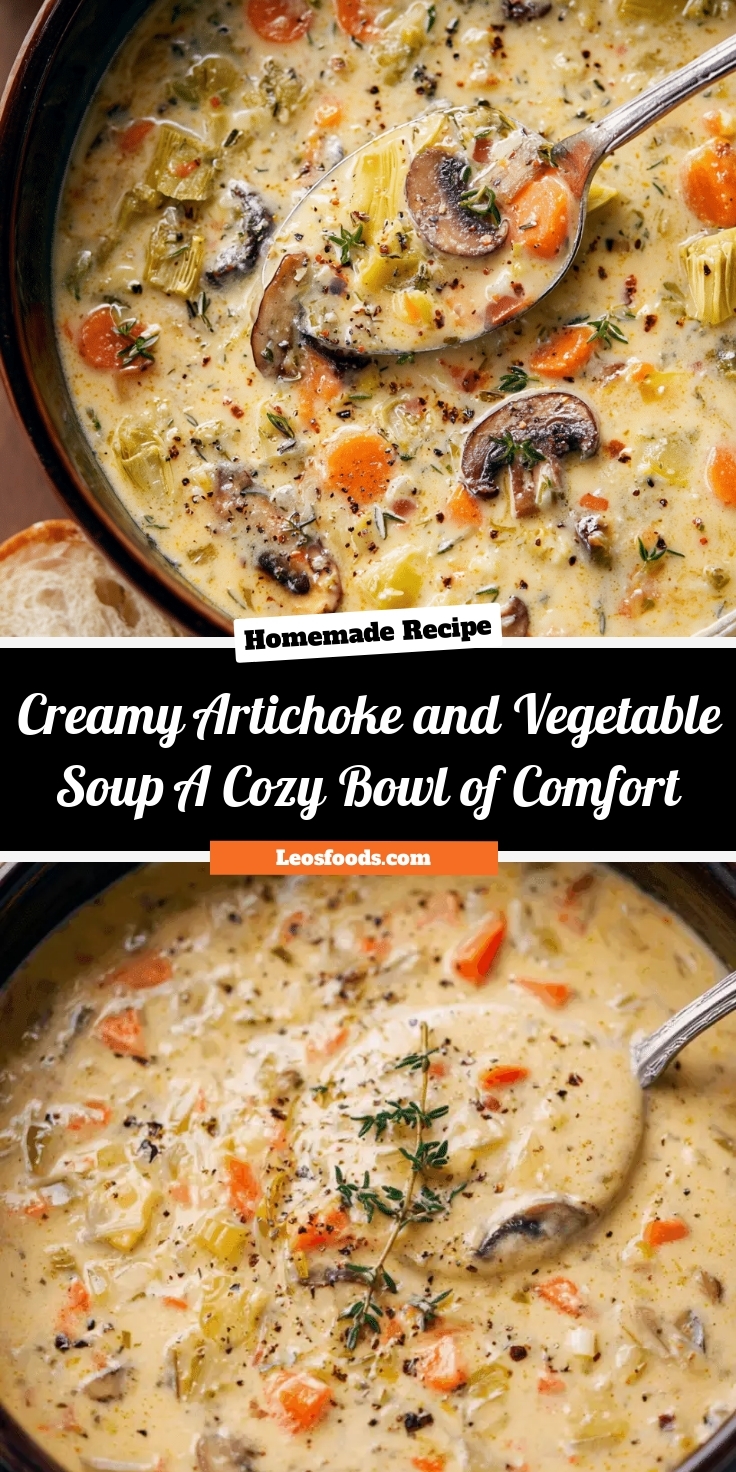 Creamy Artichoke and Vegetable Soup: A Cozy Bowl of Comfort
