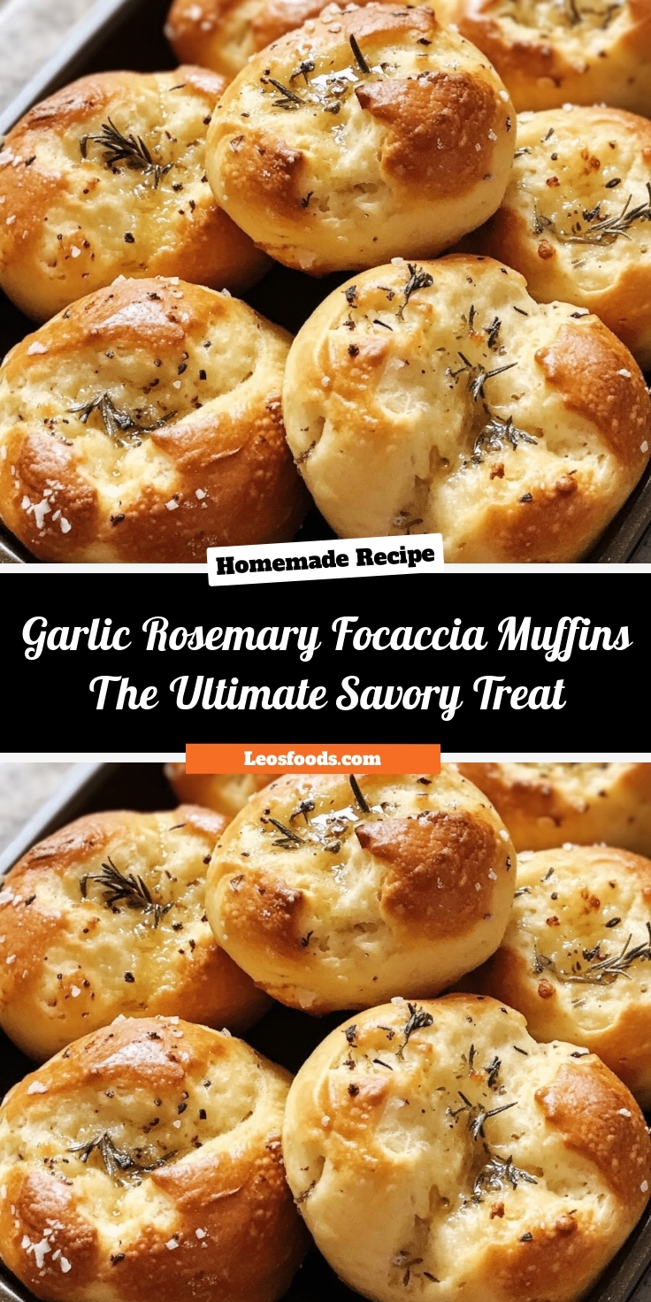 Garlic Rosemary Focaccia Muffins: The Ultimate Savory Treat