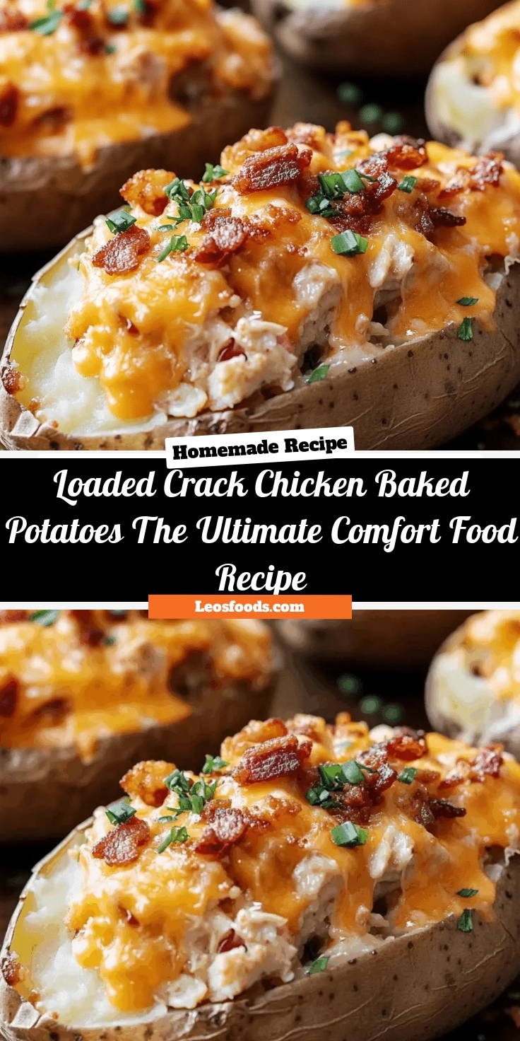 Loaded Crack Chicken Baked Potatoes: The Ultimate Comfort Food Recipe