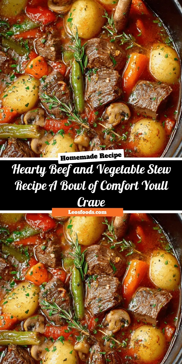 Hearty Beef and Vegetable Stew Recipe: A Bowl of Comfort You’ll Crave