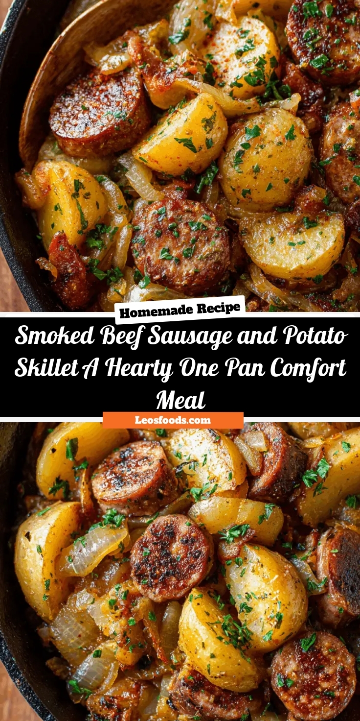 Smoked Beef Sausage and Potato Skillet: A Hearty One-Pan Comfort Meal