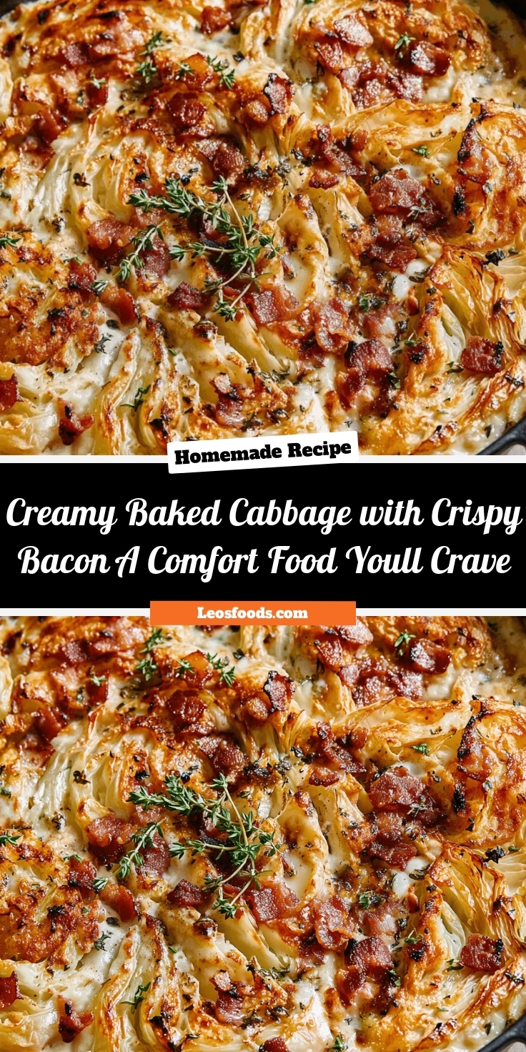 Creamy Baked Cabbage with Crispy Bacon: A Comfort Food You’ll Crave